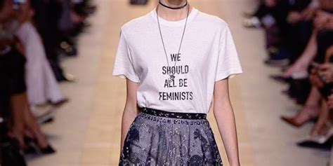 dior we should all be feminist buy|dior t shirt fashion show.